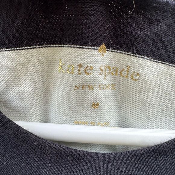 Striped Black and White Kids Dress - Picture 3 of 7